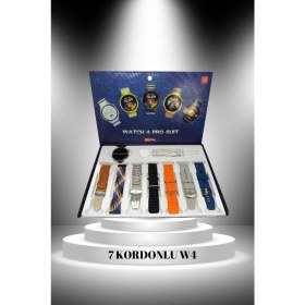 Resim Dinç Store 44 2025 Model Çok Kordonlu Akıllı Saat ve Bluetooth Kulaklık El Fenerli Dinç Store 