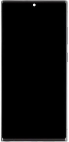 Resim Samsung S23 Ultra Uyumlu Lcd Ekran Dokunmatik Full Çıtalı Oled Siyah SM-S918 