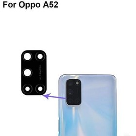 Resim Oppo A52 Arka Kamera Camı (Çıtasız Sadece Cam) 