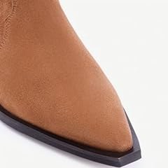 Resim Yargıcı Aksesuar Detaylı Deri Western Bot, Taba, 37 