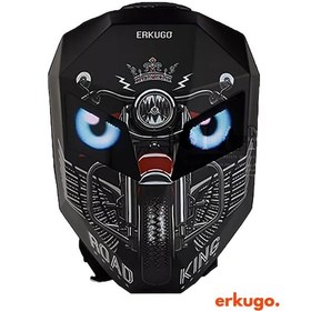 Resim Road King Led Gözlü Motor Sırt Çantası, Sırt Çantası, Telefon Kontrol Kask Taşıma Çantası, Led Çanta 