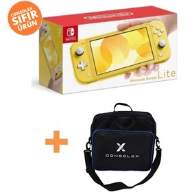 Resim Nintendo EPD Nintendo Switch Lite - Sarı Oyun Konsolu + ConsoleX Taşıma Çantası Hediye 