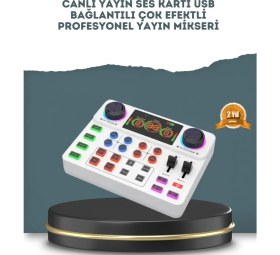 Resim TKÇ Gürültü Engelleme Özellikli Canlı Yayın Ses Kartı 