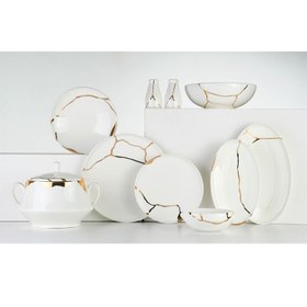 Resim Leggno Chester Premium Gold CHEP1001SET24G 24 Parça Yemek Takımı 