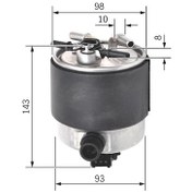 Resim Nissan Qashqai 1.5 Dcı Bosch Mazot Yakıt Filtresi 2007-2013 
