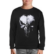 Resim Punisher - Logo Punch Siyah Çocuk Sweatshirt 