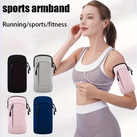 Resim Koşu, Yürüyüş ve Fitness için Su Geçirmez Spor Kol Bandı Telefon Tutucu - Ayarlanabilir Bilek Kayışı, Hafif Tasarım, 17.78 cm'ye Kadar Telefonlar İçin Uygun, Siyah, Pembe, Beyaz, Mavi Seçenekler 