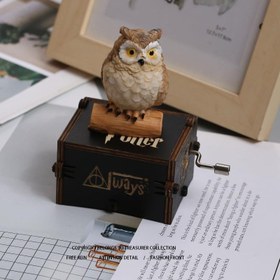 Resim Warner Yaratıcı Vintage Ahşap Harry Potter Müzik Kutusu - "Her Zaman" Tasarımlı El Kolu Baykuş Figürü, Hayranlar İçin İdeal Sevgililer Günü Hediyesi, Elektrik Gerektirmez, Harry Potter Oda Dekoru 