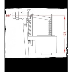 Resim Japar 1/2 Şok Kapatmalı Flatör 