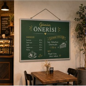 Resim Askılı Yazı Tahtası 45x60cm Yeşil 