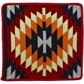 Resim HitDukkan Dekoratif Otantik Çift Taraflı Fermuarlı Kilim Şark Köşesi Minder Kılıfı (40cmx41cm) 