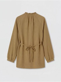 Resim LC Waikiki LCW Modest Çizgili Oversize Kadın Gömlek Tunik 