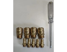 Resim Hakan Torna Kompresörler Için Kompresör Takım Uçları Hava Gövde Jakı 1/2 Erkek Kaplin 