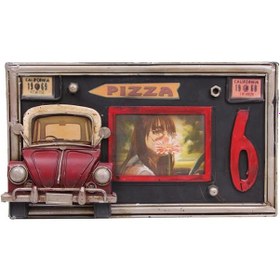 Resim Dekoratif Metal Çerçeve Araba Dekorlu Ev Ofis Hediyelik 