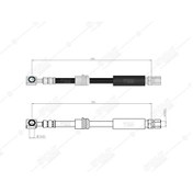 Resim SVAC 30-190 Ön Fren Hortumu Vectra B 1,7 Td Cd Gl 95 