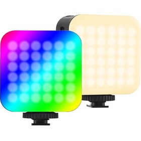 Resim Padalink Andoer D02 Rgb Led Işık 2500k-9000k Renk Sıcaklığı 24 Sahne Efekti Parlaklık Ayarlanabilir Cep Fotografi Işığı Batarya Dahil 