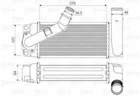 Resim VALEO 818351 | Turbo Radyatörü (Intercooler) 09-Corolla-Auris 1.4 D4d-+ Ac (Oe) 