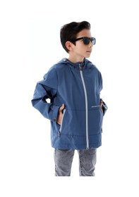 Resim Benitto Kids Erkek Çocuk Kapüşonlu Mevsimlik Yağmurluk 51366 Mavi 