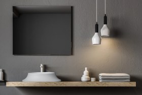 Resim Pearl Volcano Matt White Solid Lavabo Beyaz 