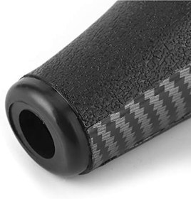 Resim aqxreight Karbon Fiber Desen Araba Vites Topuzu Kafa Aksesuarı Zarif Moda Tasarım Araç Için Ana Yedek 