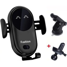 Resim Tcherchı Havalandırma Montajı İçin 30w Kablosuz Dönen Telefon Şarj Cihazı Araç Montajı 