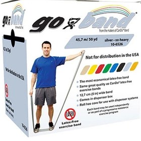 Resim Cando Go-band Direnç Egzersiz Bandı Gümüş Xx-heavy 45.7 Mt -10-6426 Gri 