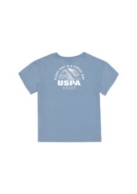 Resim U.S. Polo Assn. Erkek Çocuk İndigo Bisiklet Yaka Tişört 50281808-VR028 