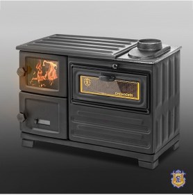 Resim Erendemir Kuzine Soba Siyah Şömine Döküm Soba Em804B-D 