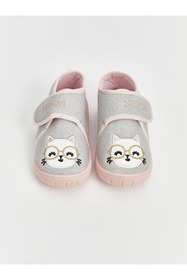 Resim LC Waikiki LCW Kız Bebek Kedi Nakışlı Panduf 