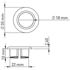 Resim M40b Beyaz Üniversal Lavabo Taşma Delik Yüzüğü Diğer 
