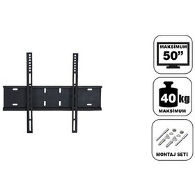 Resim Achill 32'' 50'' 82 127 Sabit Tv Duvar Askı Aparatı 