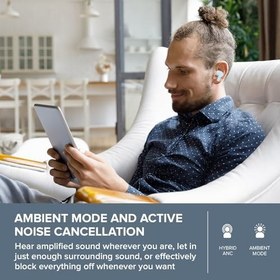 Resim Creative Zen Air Pro Hafif Gerçek Kablosuz Sweatproof Kulak İçi Aktif Gürültü Engelleme, Ortam Modu, LE Audio, Bluetooth 5.3, IPX5, 33 Saate Kadar Pil Ömrü 