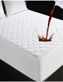 Resim Madame Blue Kapitone Fitted Sıvı Geçirmez Yatak Koruyucu Alez 100x200 Beyaz 