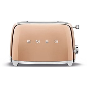 Resim SMEG 50'S Style Retro TSF01RGEU Rose Gold 2x Ekmek Kızartma Makinesi 