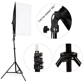 Resim Fototek 50 x 70 CM Tek Duylu Sürekli Işık Softbox + 2 M Işık Ayağı 