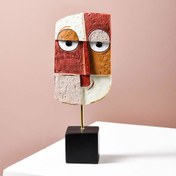 Resim Q-Art Ahenkli Soyut Yüz Biblo - 8,5x22 cm 