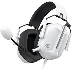 Resim Havit Gamenote H2033D Mikrofonlu 50 MM 3.5 MM Jack Speaker Beyaz Oyuncu Kulaklığı 