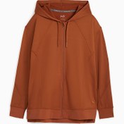 Resim CLOUDSPUN Tam Fermuarlı Kadın Antrenman Kapüşonlu Sweatshirt 