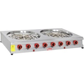 Resim Himaksan Set Üstü Gazlı Motorlu 2 Li Börek Ocağı 