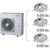 Resim Toshiba 3m Multi Kaset Tipi Klima 9.000 9.000 9.000 Btu/h 