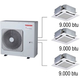 Resim Toshiba 3m Multi Kaset Tipi Klima 9.000 9.000 9.000 Btu/h 