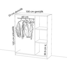 Resim Yaman Dekorasyon Çocuk-Bebek Elbise Dolabı 