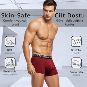 Resim 6'lı Kutu Premium Likralı Erkek Boxer 