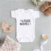 Resim Unisex Beyaz Baskılı Zıbın 