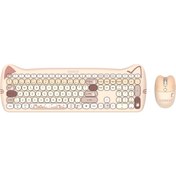 Resim Everest KM-6283 Catty Wireless - Bluetooth Kablosuz Ultra Sessiz Özel Tasarımlı Q Klavye & Mouse + Mouse Pad Set 