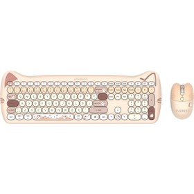 Resim Everest KM-6283 Catty Wireless - Bluetooth Kablosuz Ultra Sessiz Özel Tasarımlı Q Klavye & Mouse + Mouse Pad Set 
