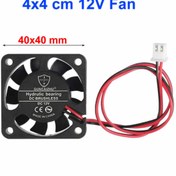 Resim ROBİZ DC 12V FAN 40x40mm DC 12V 0.1A 6200 Rpm 4x4cm Soğutucu Kuluçka Ekran Kartı Cooler Peltier Printer 