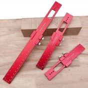 Resim Alüminyum Konumlandırma Cetveli Ahşap İşleme Cetveli Çizim Cetveli Açı Cetveli 16/20/30cm Ölçüm Aracı Kendin Yap 