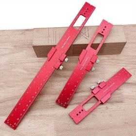 Resim Alüminyum Konumlandırma Cetveli Ahşap İşleme Cetveli Çizim Cetveli Açı Cetveli 16/20/30cm Ölçüm Aracı Kendin Yap 