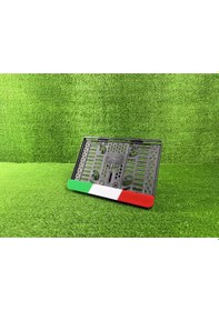 Resim Italya Renkleri 3d Kabrtmalı Pleksi Motor Plakalığı 